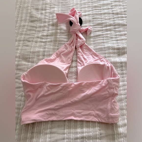 NWT KLASSY NETWORK pink keyhole top - Picture 2 of 3